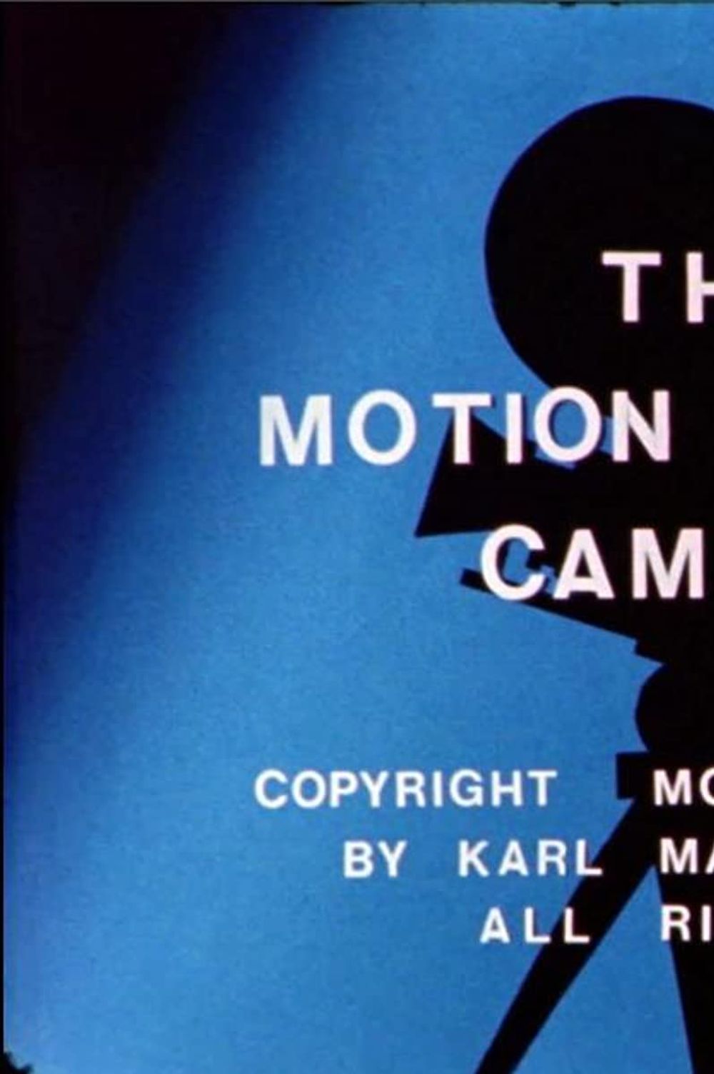 the motion picture camera poster