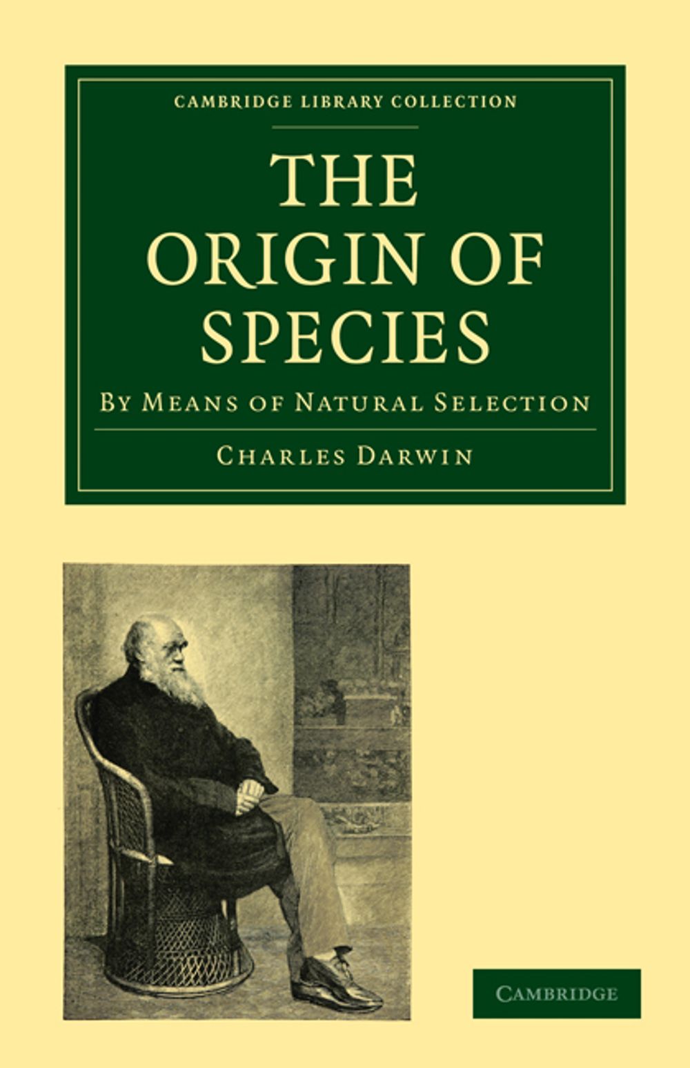 On the Origin of Species by Charles Darwin M A poster
