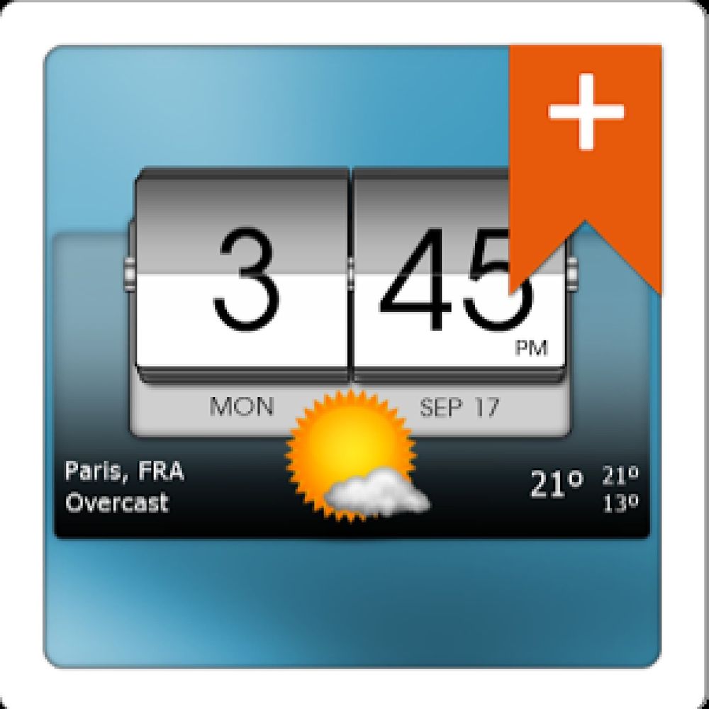 3D Flip Clock & poster