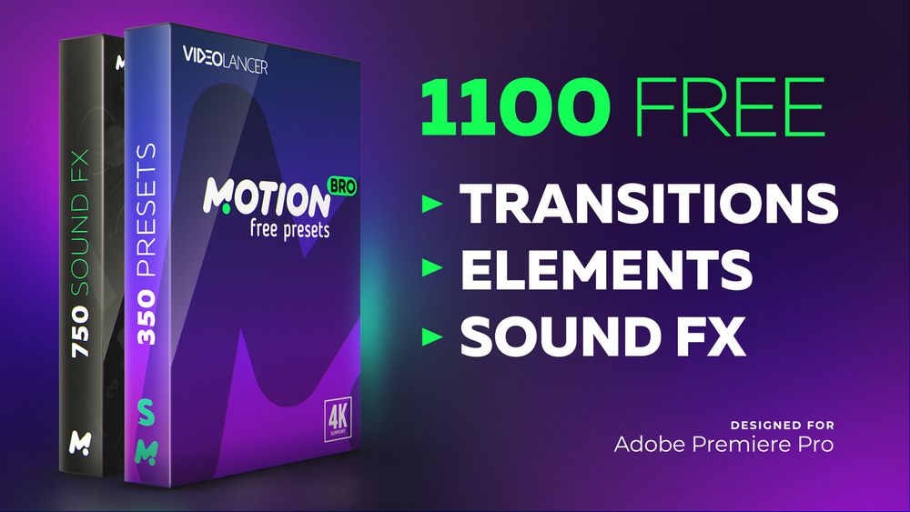 Motion Bro - Free Presets Pack for Premiere Pro Legacy poster