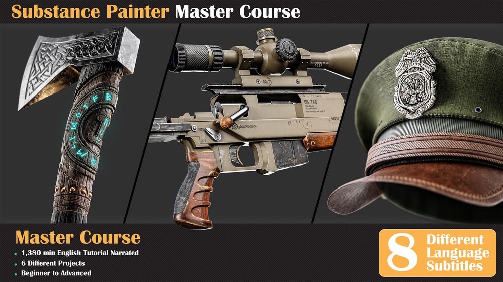ArtStation - Substance Painter Master Course by Milad Kambari poster