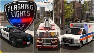 Flashing Lights & poster
