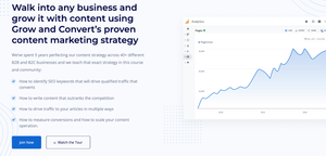 Grow and Convert - Content Marketing Course poster