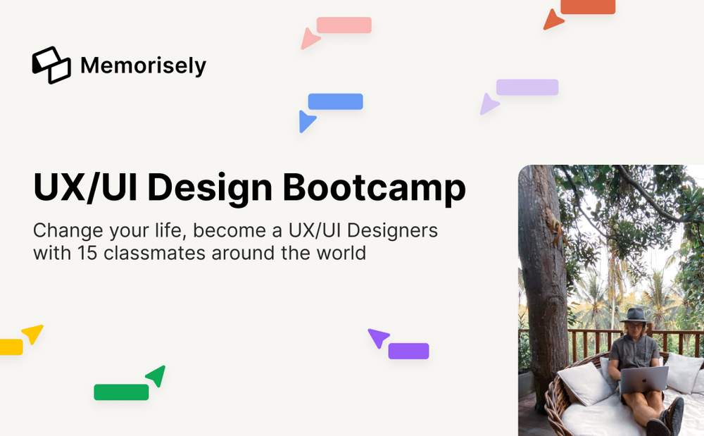 Memorisely - UX, UI Design Bootcamp poster