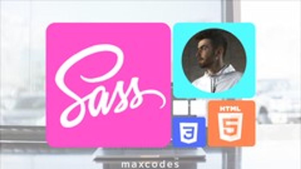 Udemy - Build Social Media Navbars with SCSS & poster