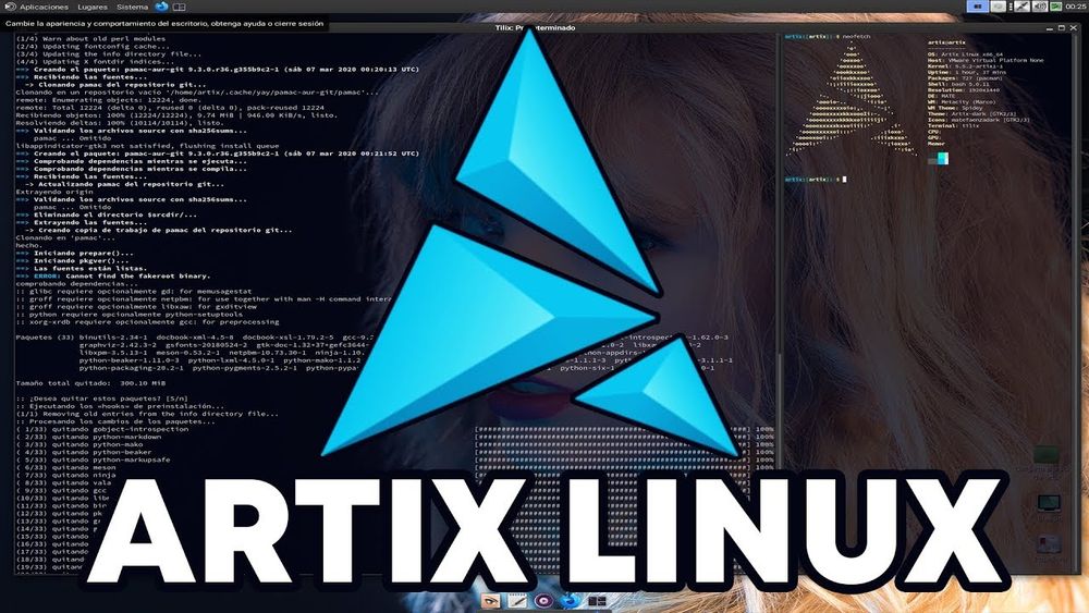 Artix Linux XFCE openrc poster