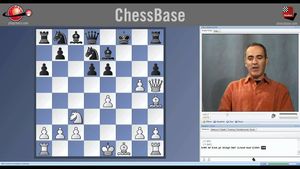 Garry Kasparov & poster