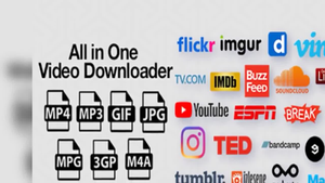 all in one video downloader poster
