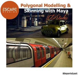 Escape Studios - Polygonal Modelling & poster