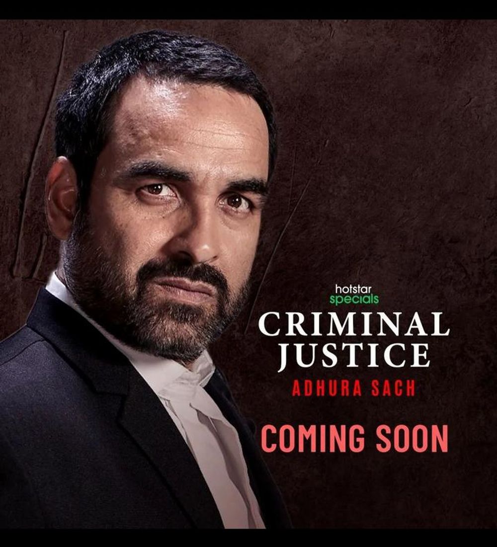 Criminal Justice Adhura Sach poster