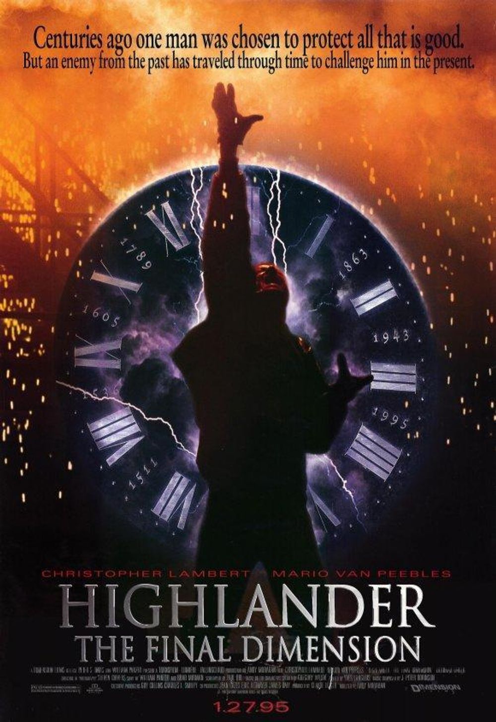 Highlander 3 The Final Dimension poster