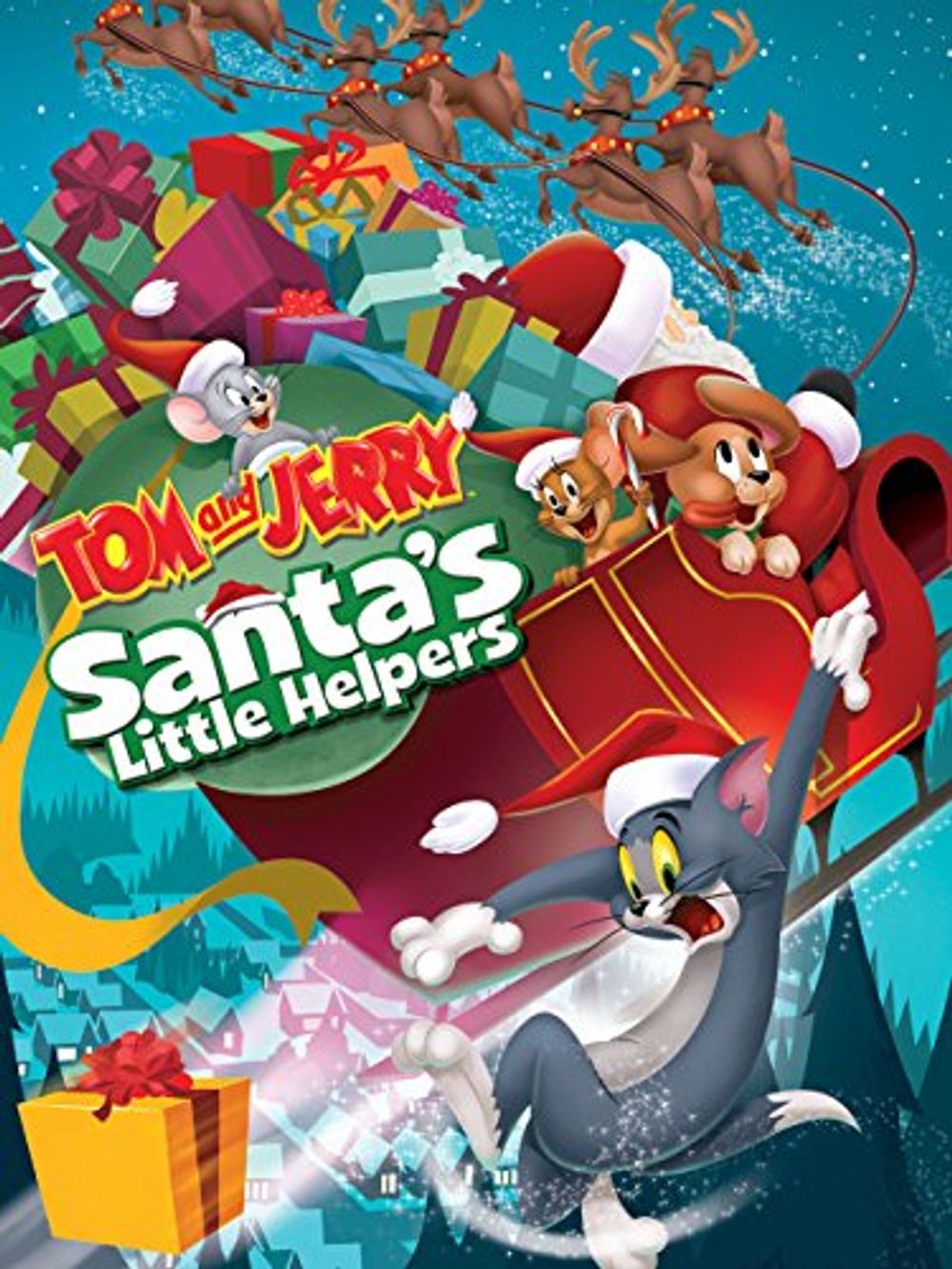 Tom and Jerry Santa's Little Helpers poster
