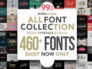 All Fonts Collection & poster