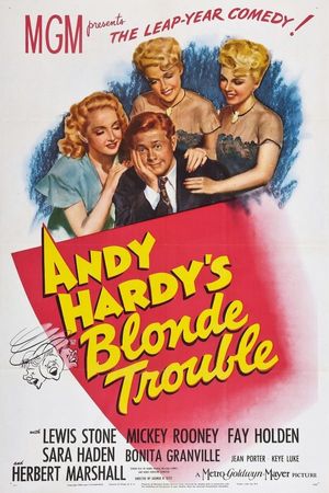 Andy Hardys Blonde Trouble poster