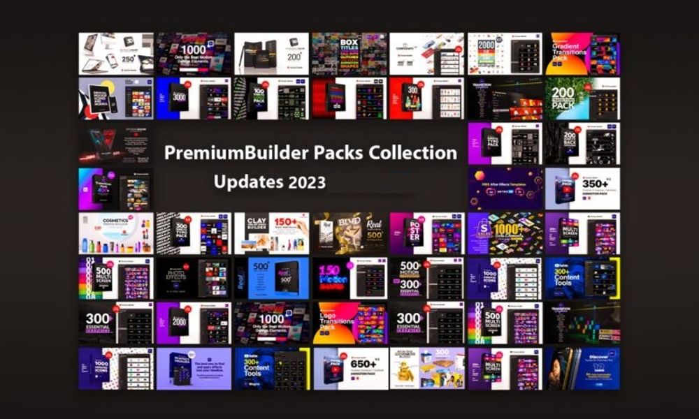 VideoHive - PremiumBuilder Packs Collection 2023 poster