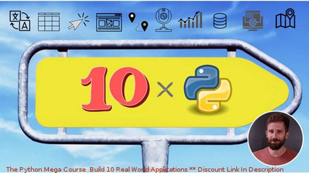 Udemy - The Python Mega Course & poster