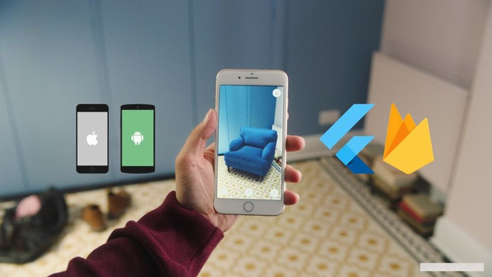 Udemy - Flutter iOS & Android Augmented Reality AR iKEA Clone 2023 poster