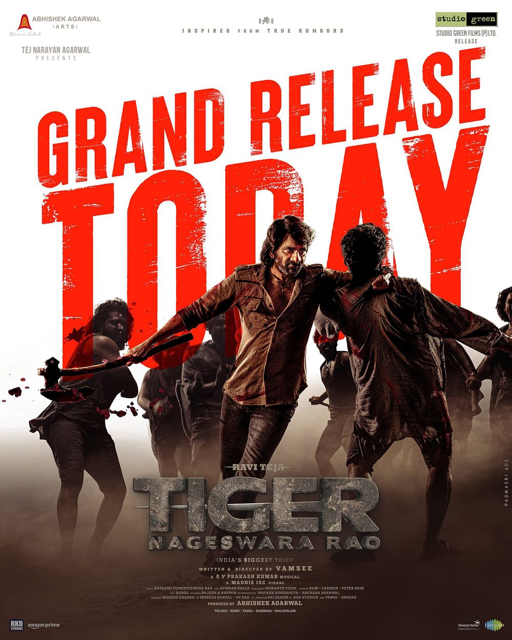 Tiger Nageswara Rao poster