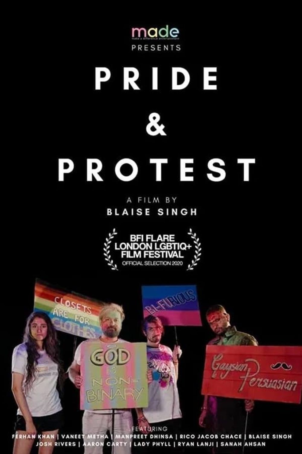 Pride and Protest poster