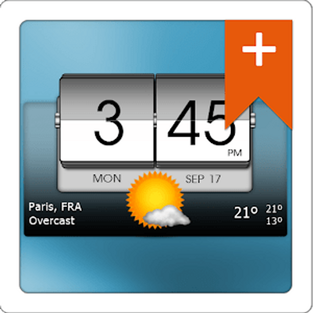 Sense Flip Clock & poster