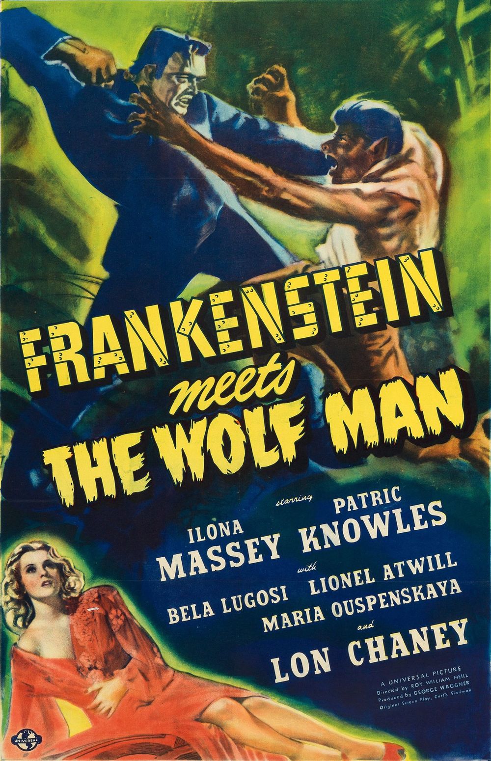 Frankenstein Meets The Wolf Man poster