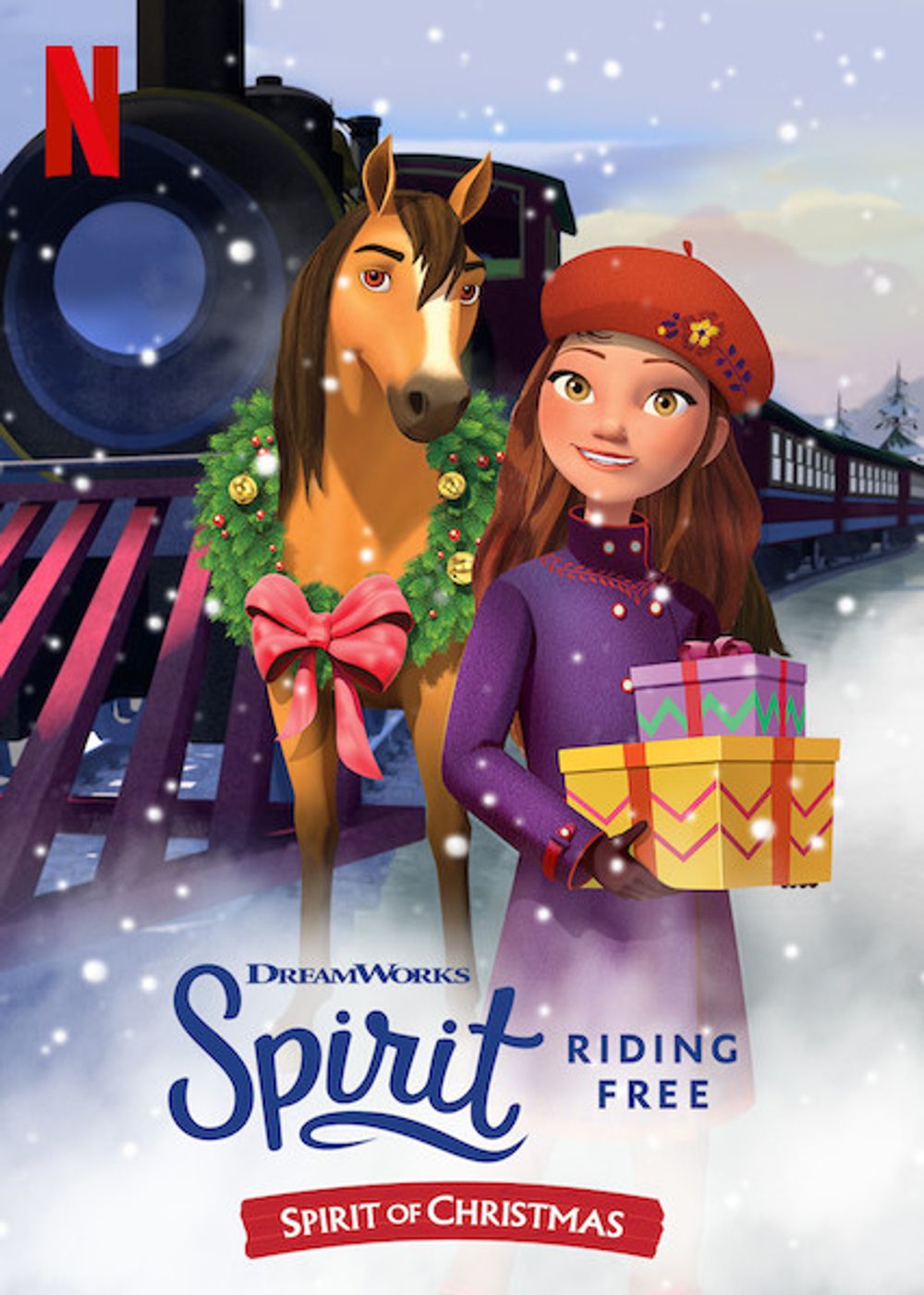 Spirit Riding Free Spirit of Christmas poster