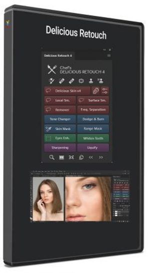 Delicious Retouch Panel Photoshop Plugin Mac OS X poster