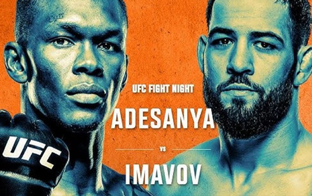 UFC Fight Night Night Saudi Adesanya vs Imavov poster