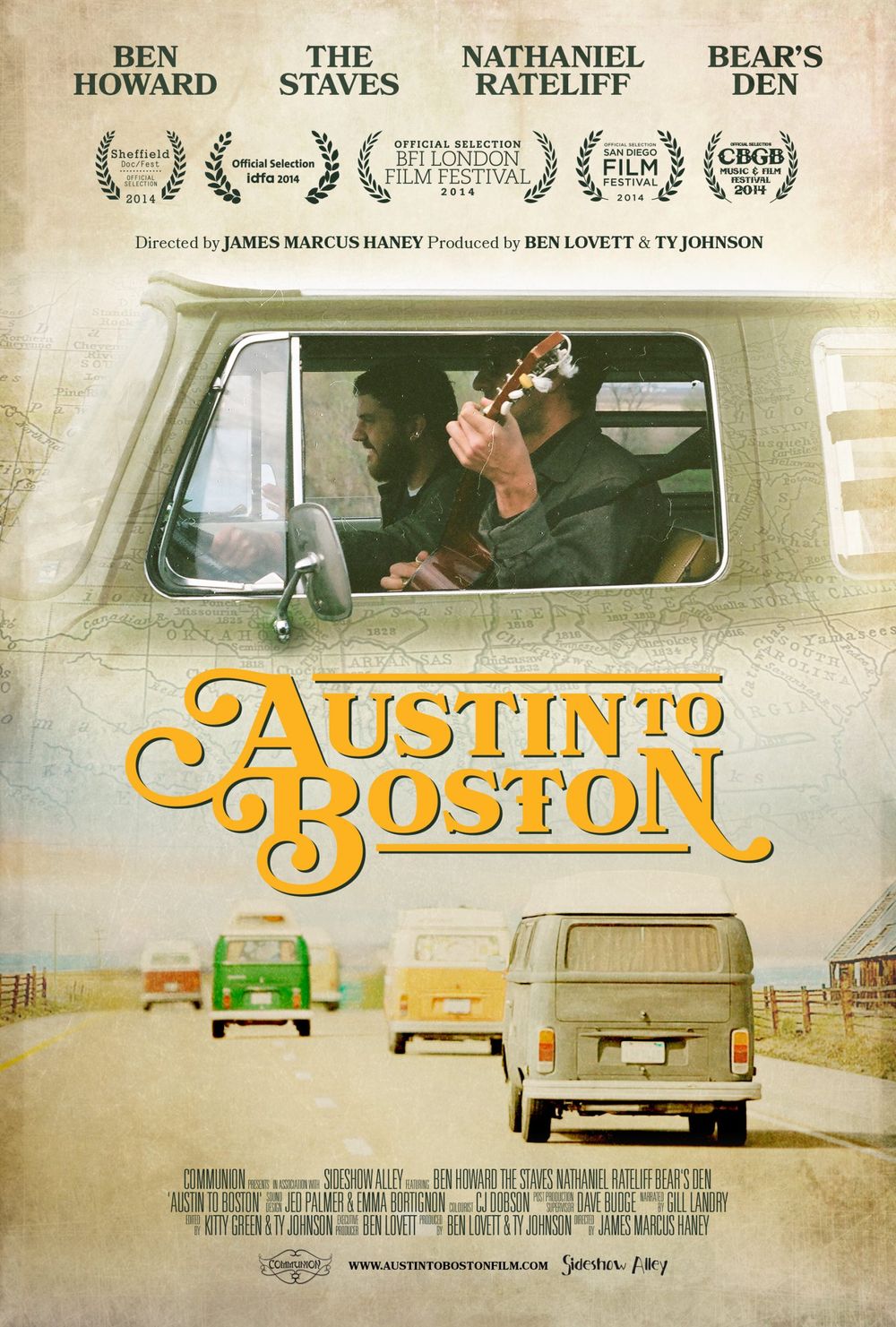 Austin to Boston poster