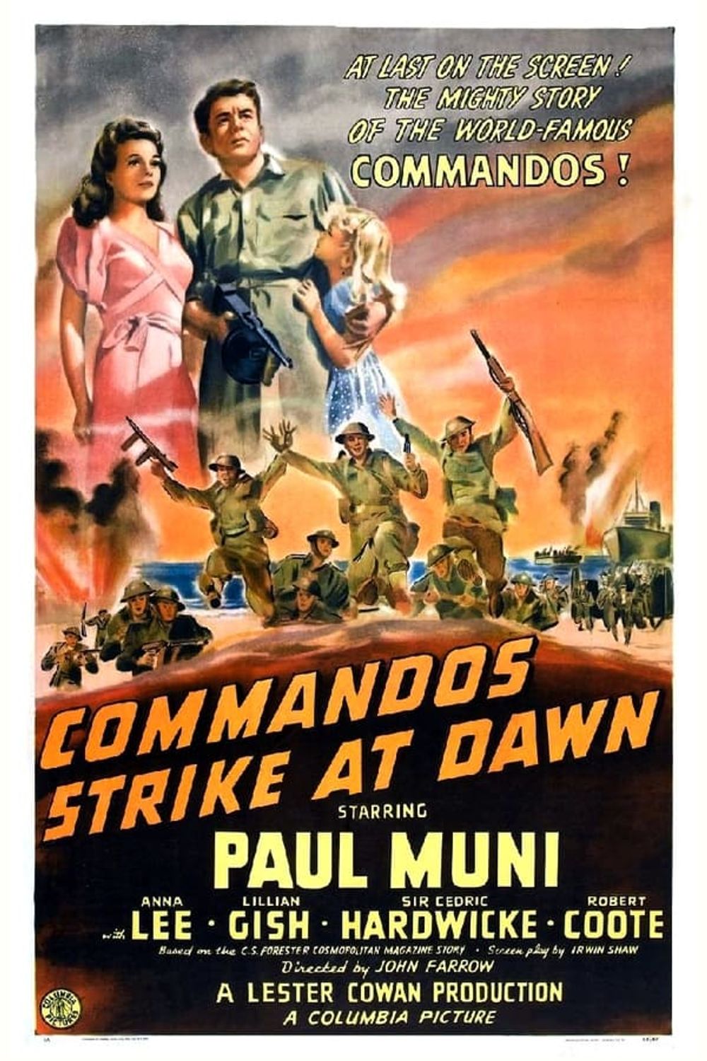Commandos Strike At Dawn poster