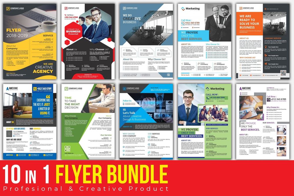 Corporate Business Flyers Bundle poster