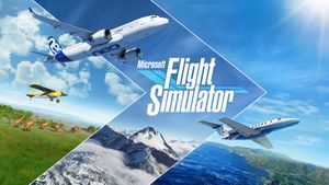 Microsoft Flight Simulator & poster