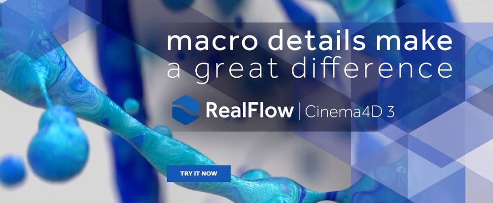 Realflow 3 for Cinema 4D R17 R18 R19 R20 poster
