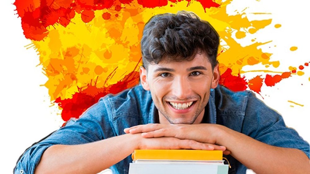 Udemy - Spanish for beginners & poster
