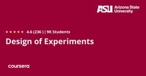 Coursera - Design of Experiments Specialization poster