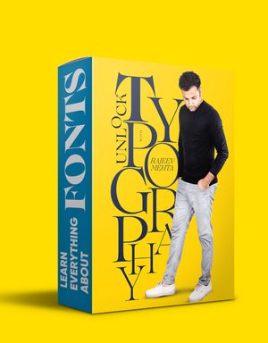 Rajeev Mehta - Unlock Typography & poster