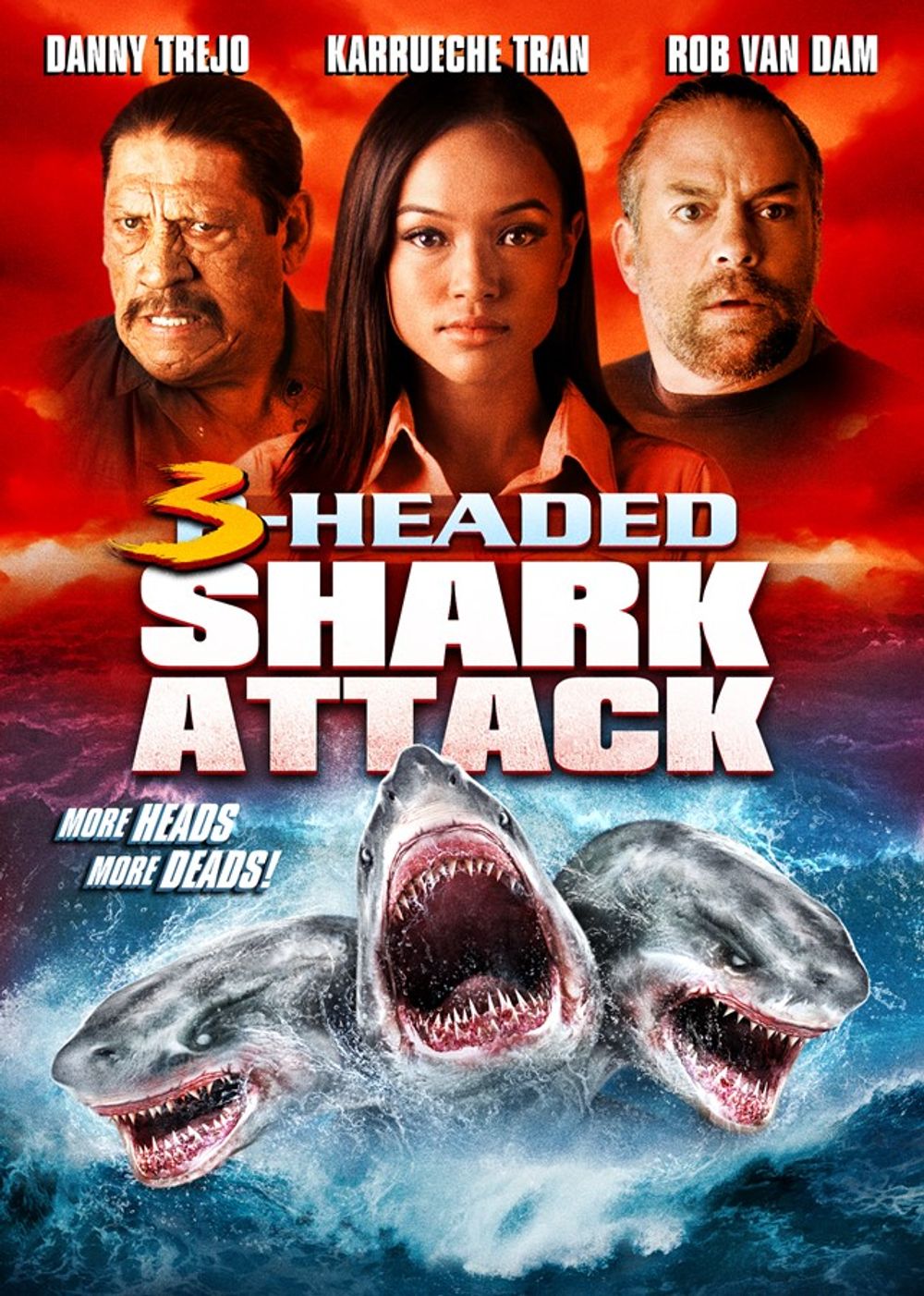 3-Headed Shark Attack Full Horror Movie & poster