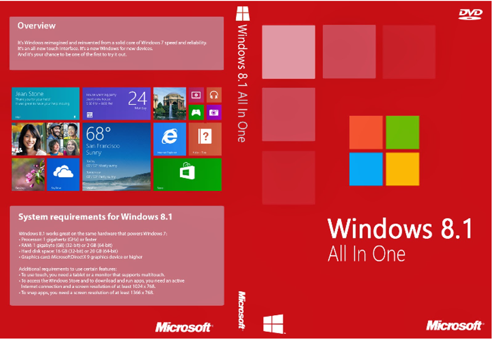 Windows 8 1 AIO 20 in poster