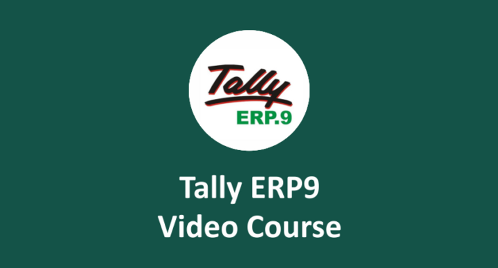Tally Erp 9 Complete Basic Class with Live Project work poster