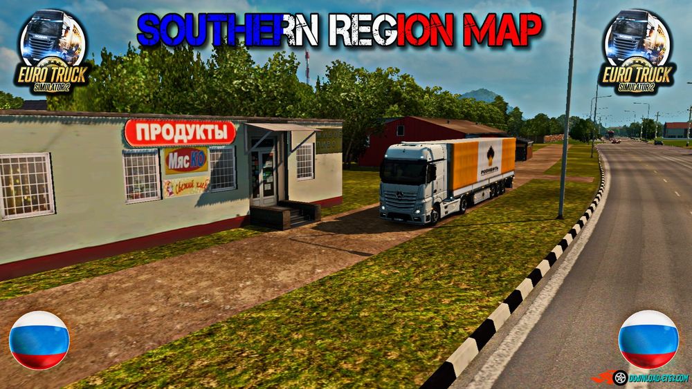 Southern Region Map For ETS2 poster
