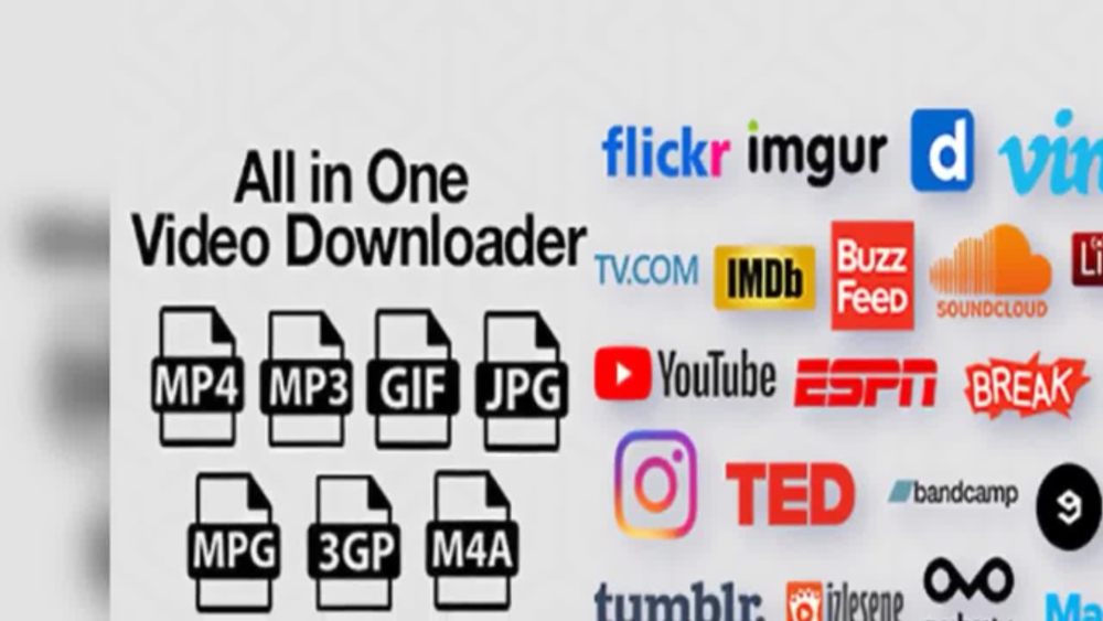 all in one video downloader poster