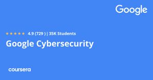 Coursera - Google Cybersecurity Professional Certificate poster