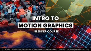 Blender Market - Intro To Motion Graphics (Blender Course) poster