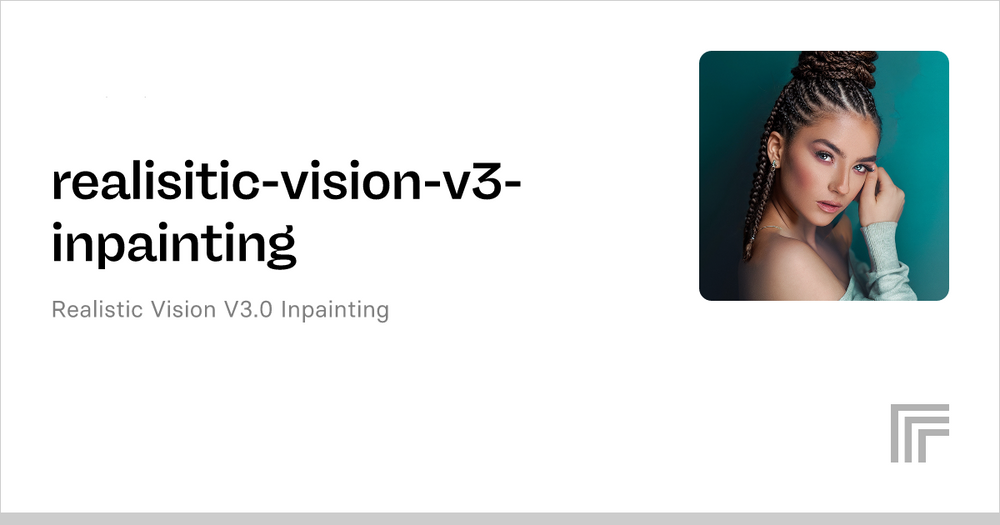 Realistic Vision V3.0 VAE inpainting poster