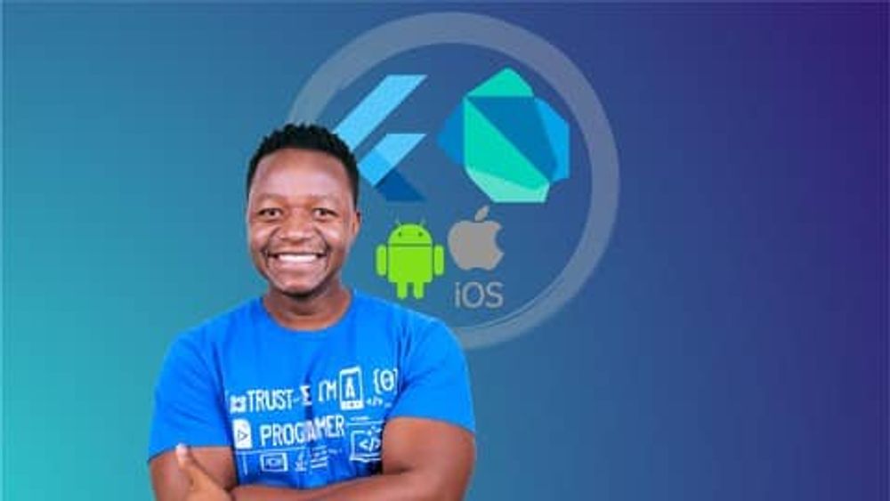 Udemy - Flutter & poster