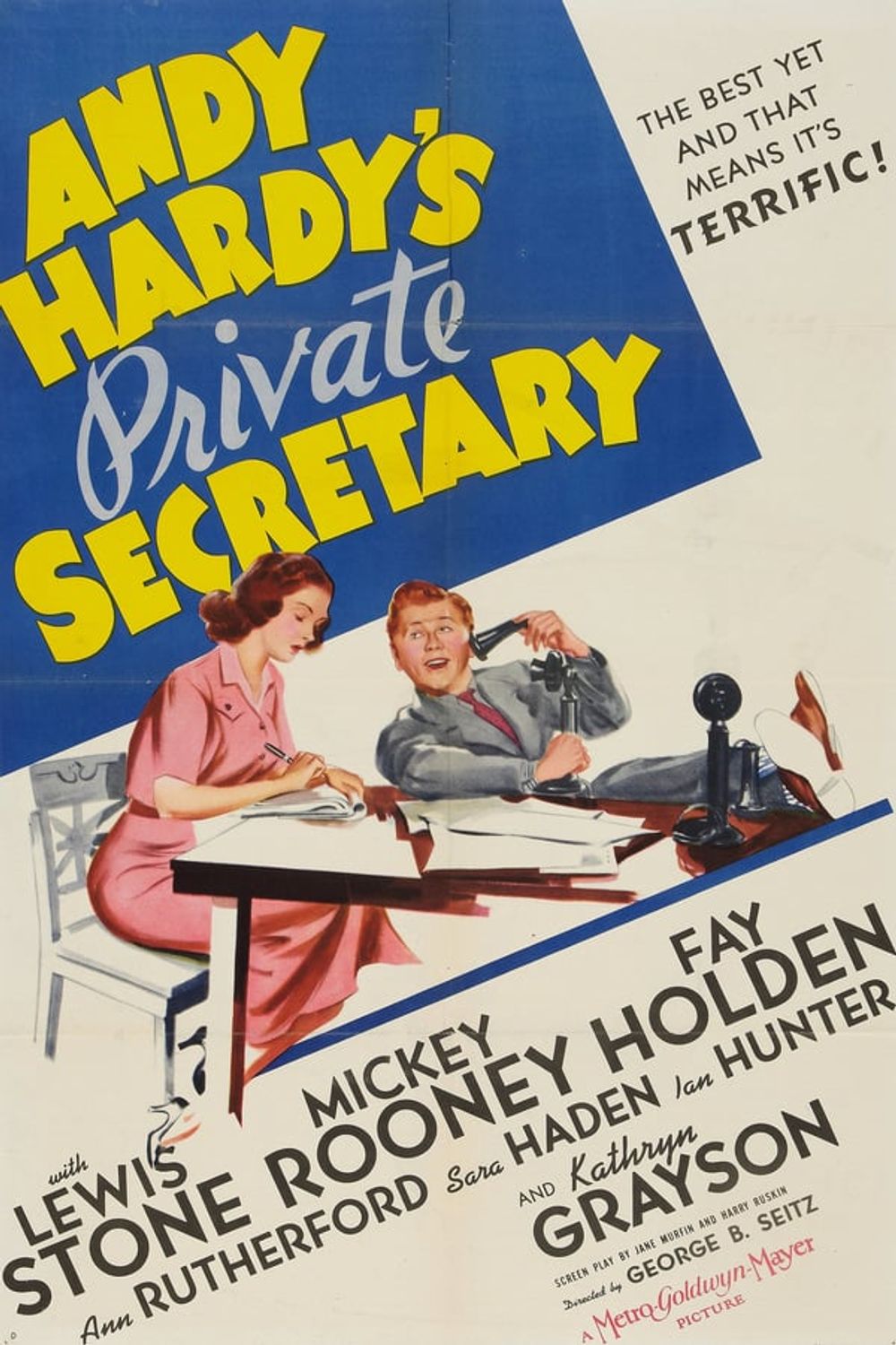 Andy Hardys Private Secretary poster