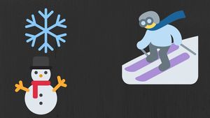 Ski through SnowFlake & poster