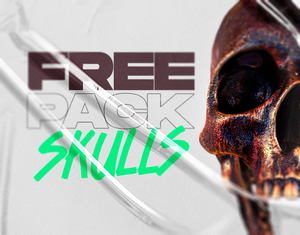 Graphic For Free - Free Pack Skulls poster
