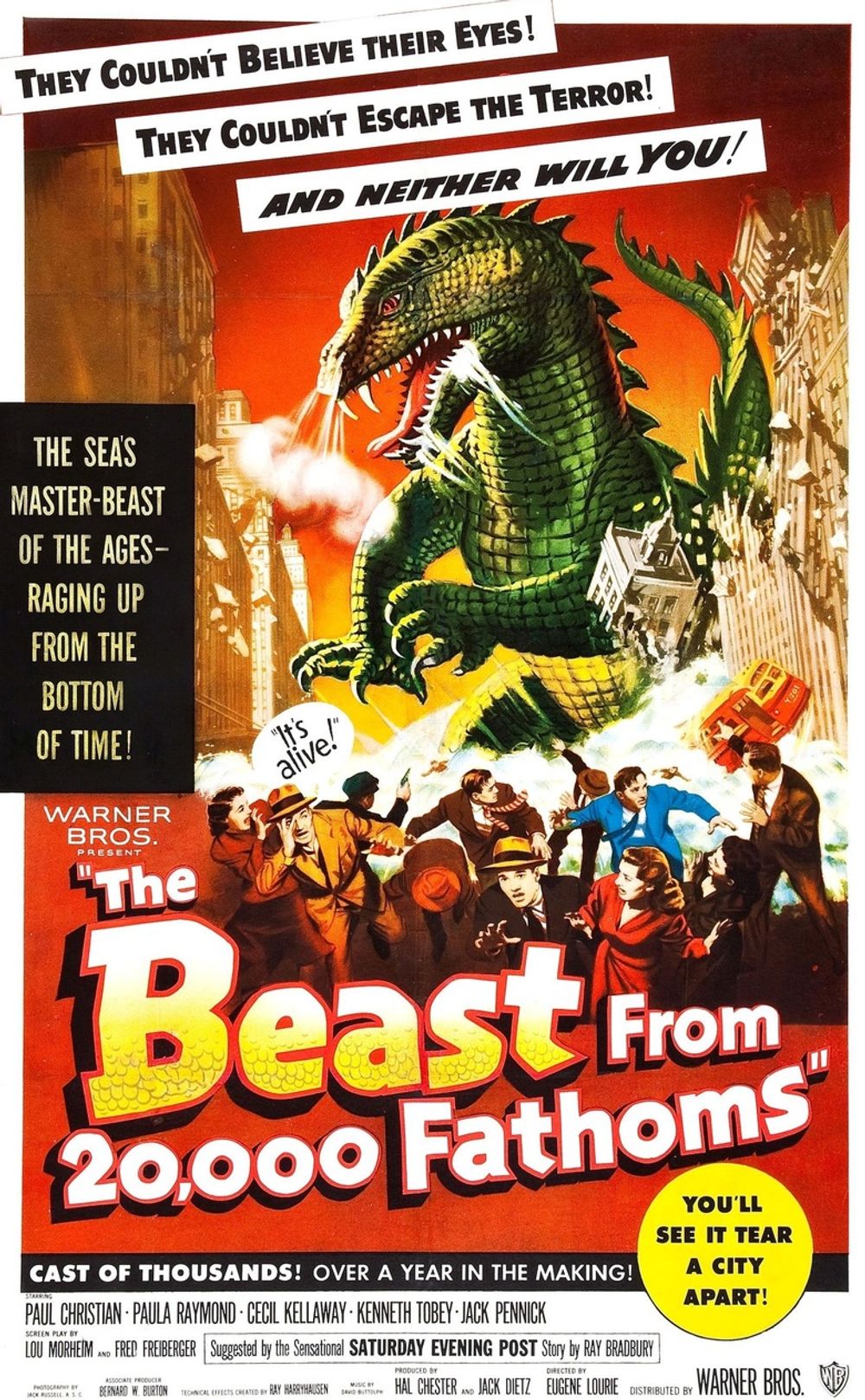 The Beast from 20000 Fathoms poster