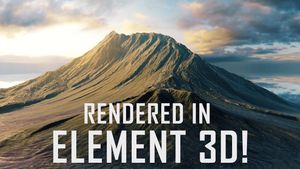 Terrascape - Landscapes for Element 3D & poster